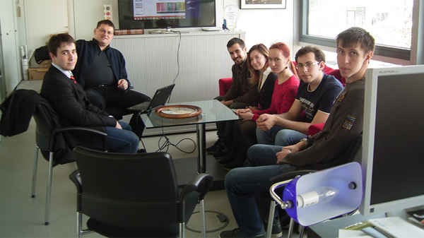 Group photo in an office.