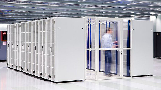 Photo of HLRS's Vulcan computing cluster