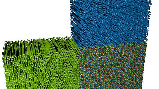 Visualization of materials simulation.