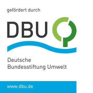 DBU Logo: gefördert durch DBU - Deutsche Bundesstiftung Umwelt, www.dbu.de