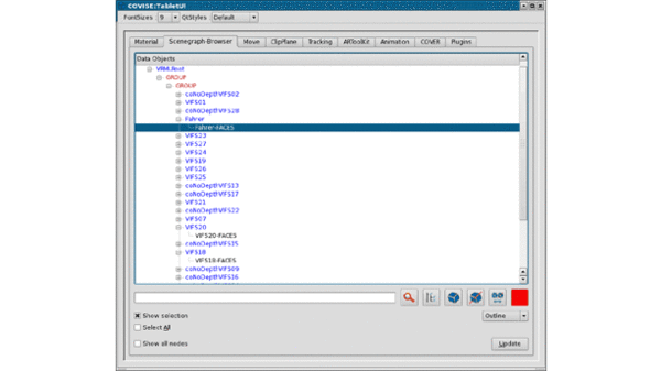 Screenshot of OpenCover software graphic user interface.