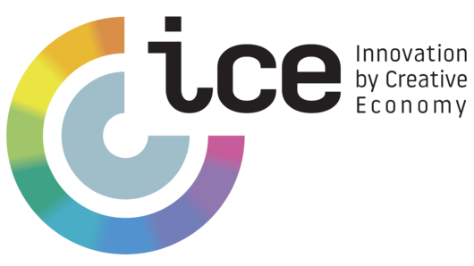 Logo for ICE - Innovation by Creative Economy
