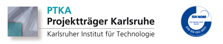 Logo PTKA - Projektträger Karlsruhe mit TÜV Nord