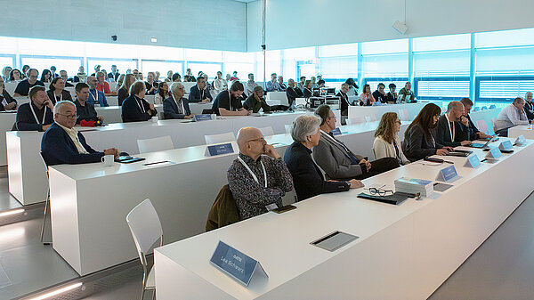 The audience for theGATE Festival filled most of the HLRS auditorium.