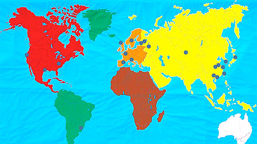 Global map of HLRS partner universities.