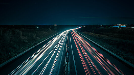Photo of Autobahn at night