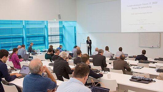 Photo of auditorium during Energy Efficiency Workshop.