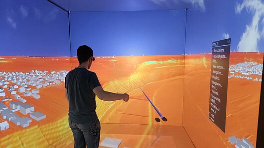 Digitaler Zwilling in virtueller Realität mit Simulationsdaten