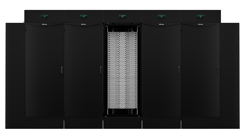 Illustration of Hewlett Packard Enterprise GX5000 supercomputer