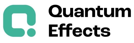 Messe-Logo mit dem Schriftzug "Quantum Effects"