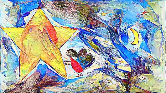 Ein farbenfrohes, von AI generiertes Bild