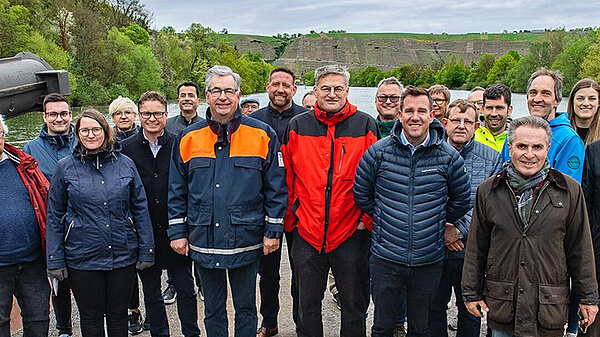 Portrait of attendees of Neckarterrassen digital twin kickoff event.