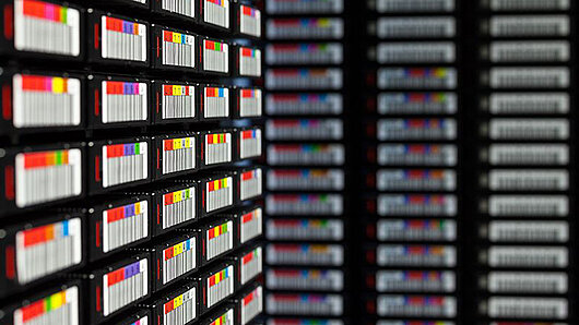 Photo of data storage system at HLRS