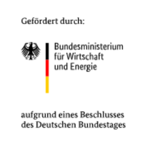 BMWi Logo: Gefördert durch Bundesministerium für Wirtschaft und Energie, aufgrund eines Beschlusses des Deutschen Bundestages