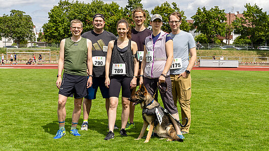 Photo of HLRS team members at 2023 Hand in Hand Spendenlauf.