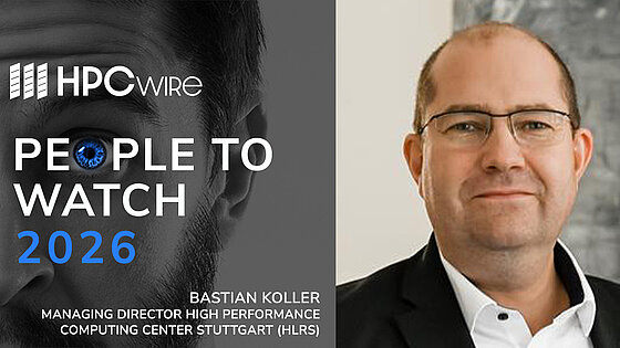 Bild: Bastian Koller von HPCwire als eine der „People to Watch 2026” ausgezeichnet