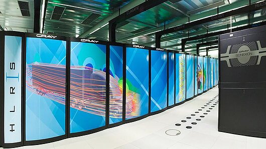 Photo of the Hazel Hen supercomputer.