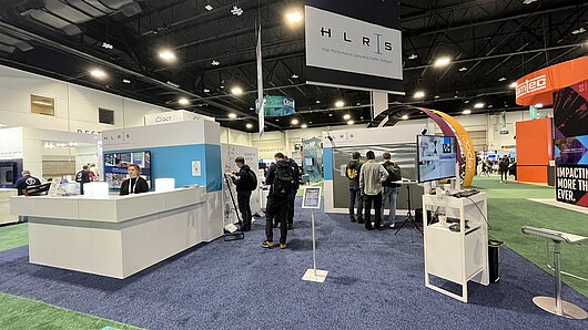 Photograph of HLRS convention stand