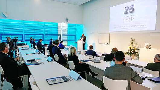 Photo of anniversary ceremony at HLRS